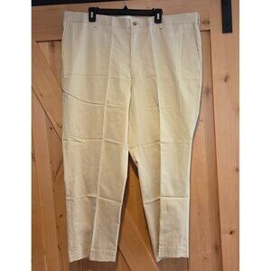 New! Men 44x28 Tan Slim Fit Khakis 100% Cotton The Holmes Store All American USA